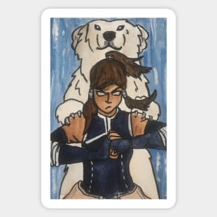 Avatar Korra Watercolour Sticker